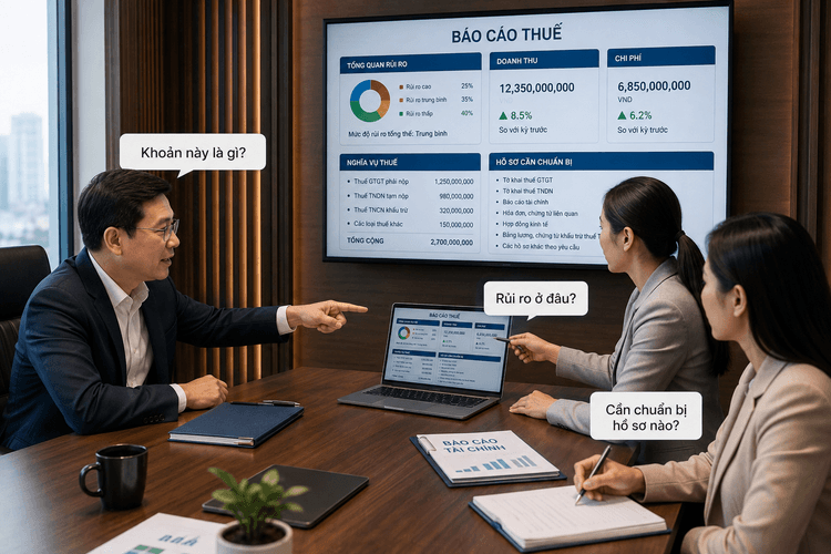 Minh họa quản trị thuế 10 từ chương trình gốc